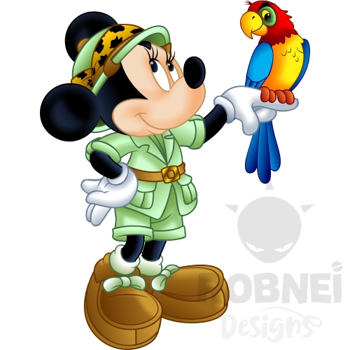 minnie safari loro png mickey