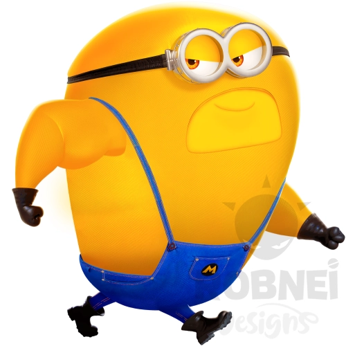 minion caminando fuerte