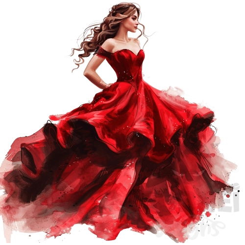 Quinceanera-Vestido-Rojo