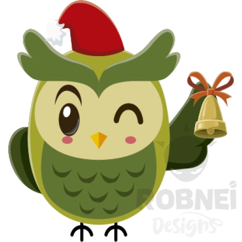 Buho navidad verde