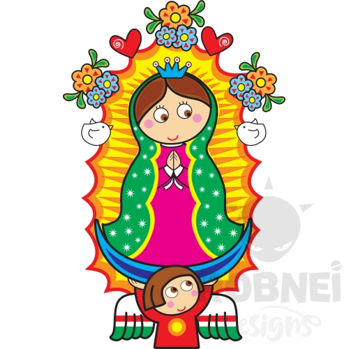 Virgen Guadalupe Mexico Animado