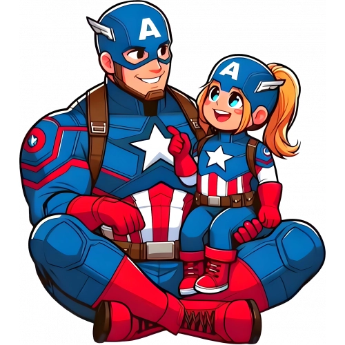 Capitan-America-Padre-e-hija