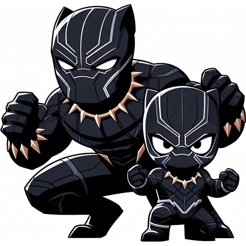 Black-Panther-Padre-Clipart-Robnei