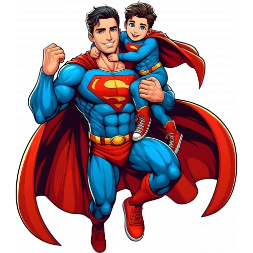 Superman Padre Clipart Robnei