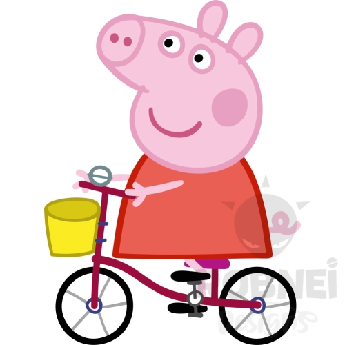 Peppa-Pig-Clipart-Bicicleta