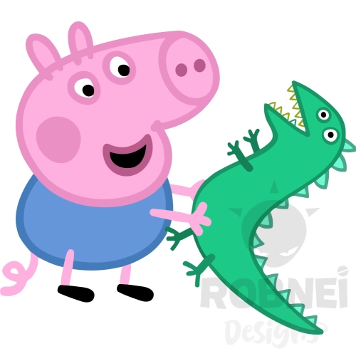 Peppa Pig Clipart George Dinosaurio