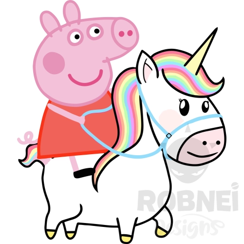 Peppa Pig Clipart Unicornio