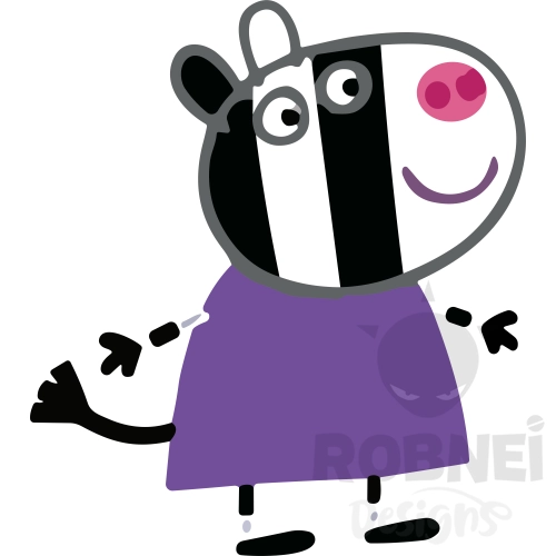 Peppa-Pig-Clipart-Zaza-Zebra