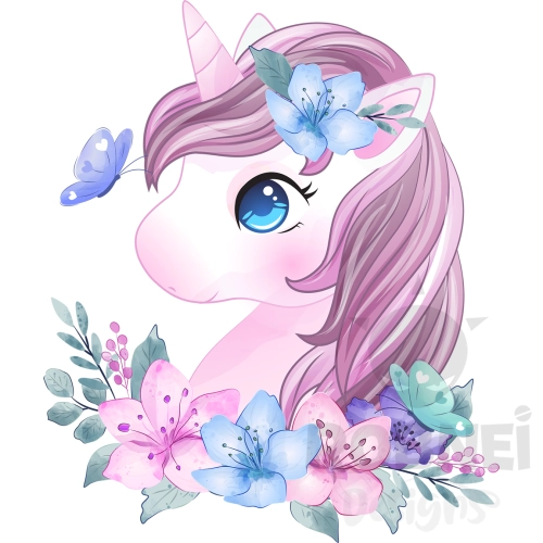 Unicornio Floral