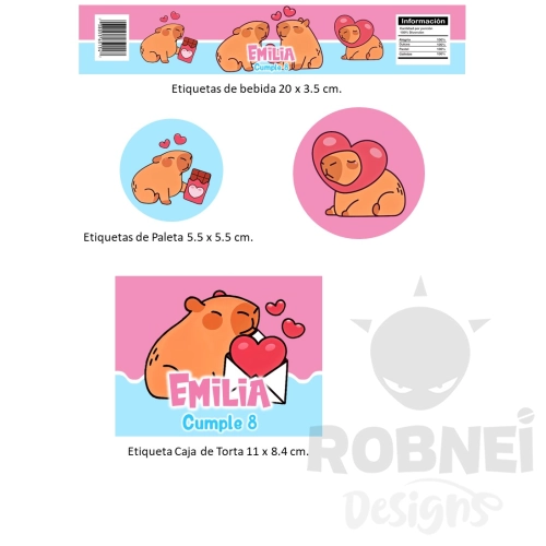 Etiquetas-Capibara-Love