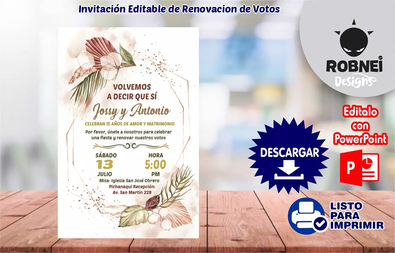 Invitacin de Renovacion de Votos