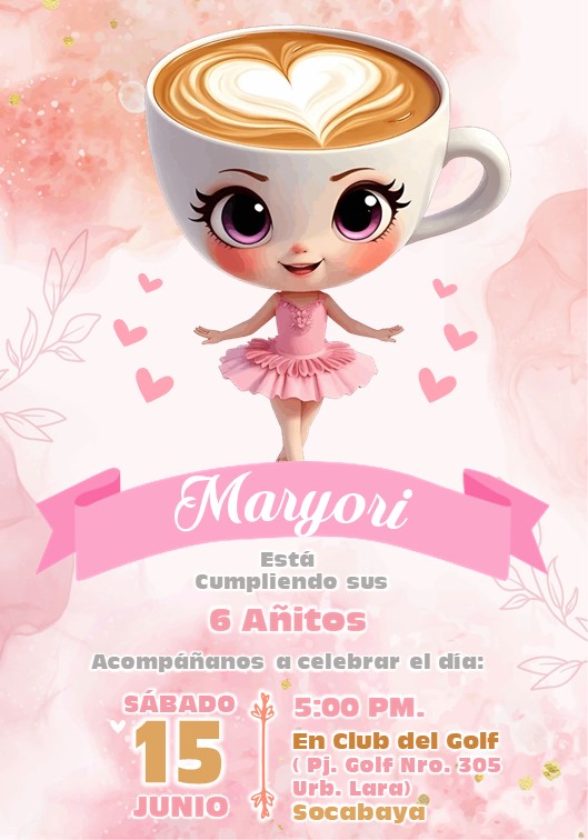 Invitación de Bailarina Capuchina Invitacion Bailarina-Capuchina-Invitacion