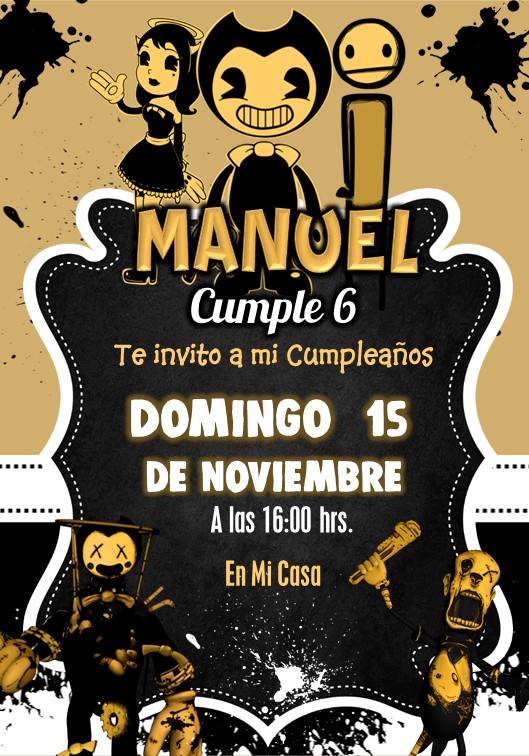 Bendy-Invitacion