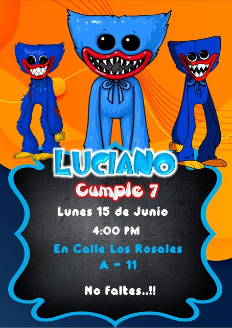 Huggy-Wuggy-Invitacion