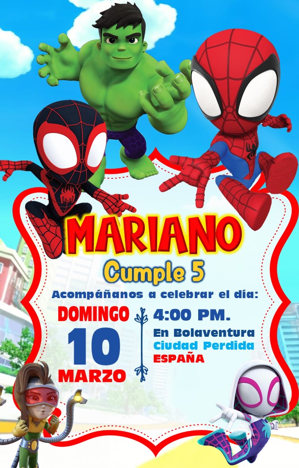 Spidey-Invitacion