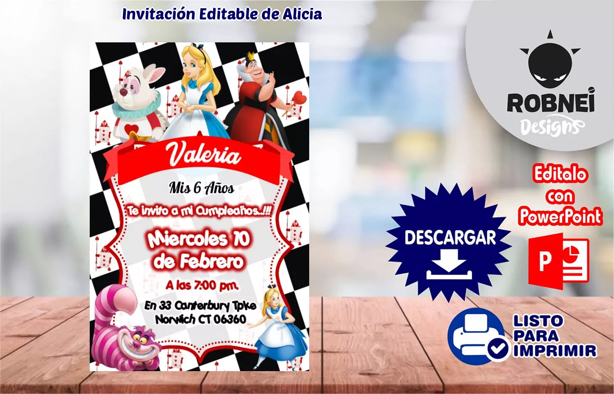 Invitacin de Alicia