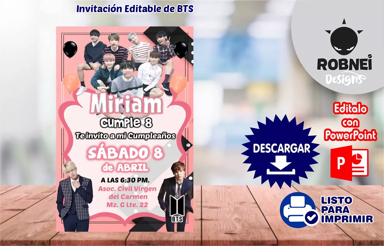 Invitacin de BTS