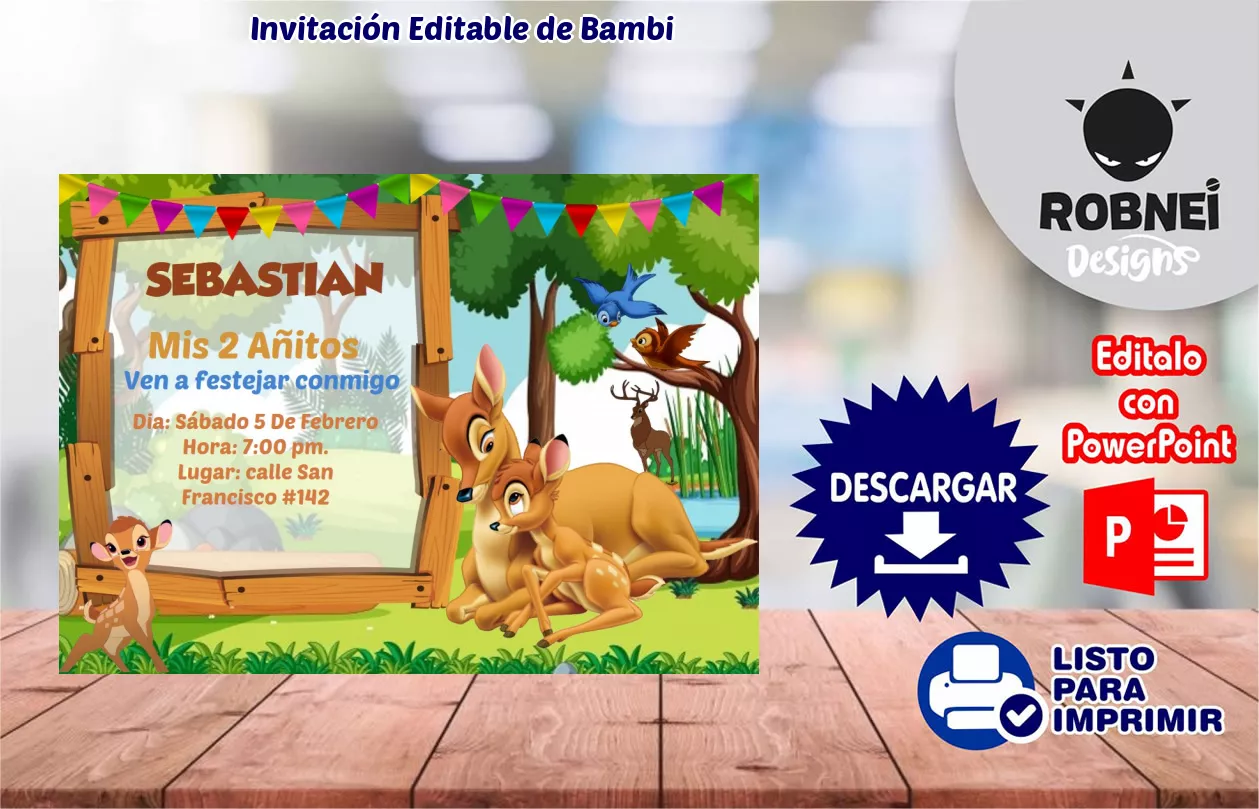 Invitacin de Bambi