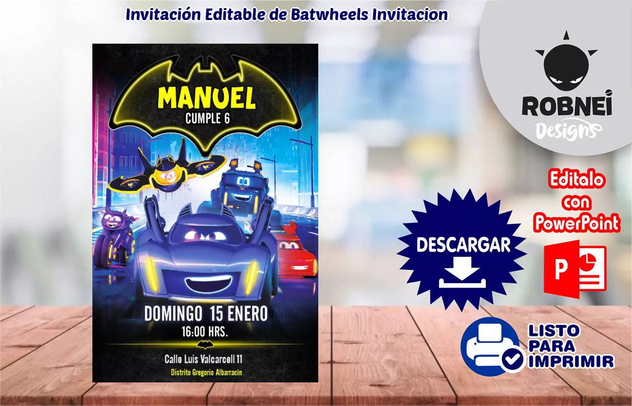 Batwheels-Invitacion
