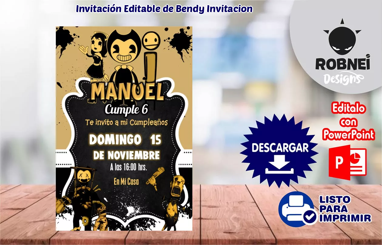 Bendy-Invitacion