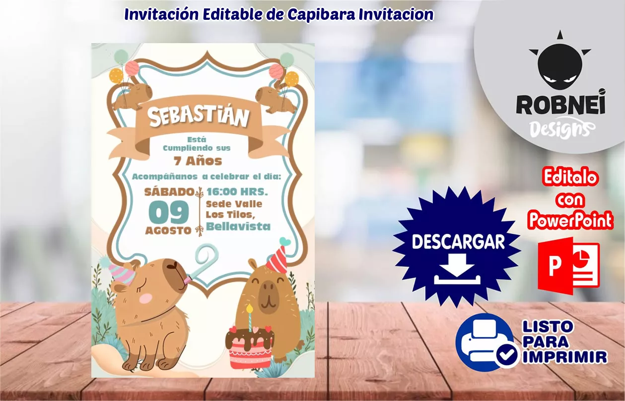 Capibara-Invitacion