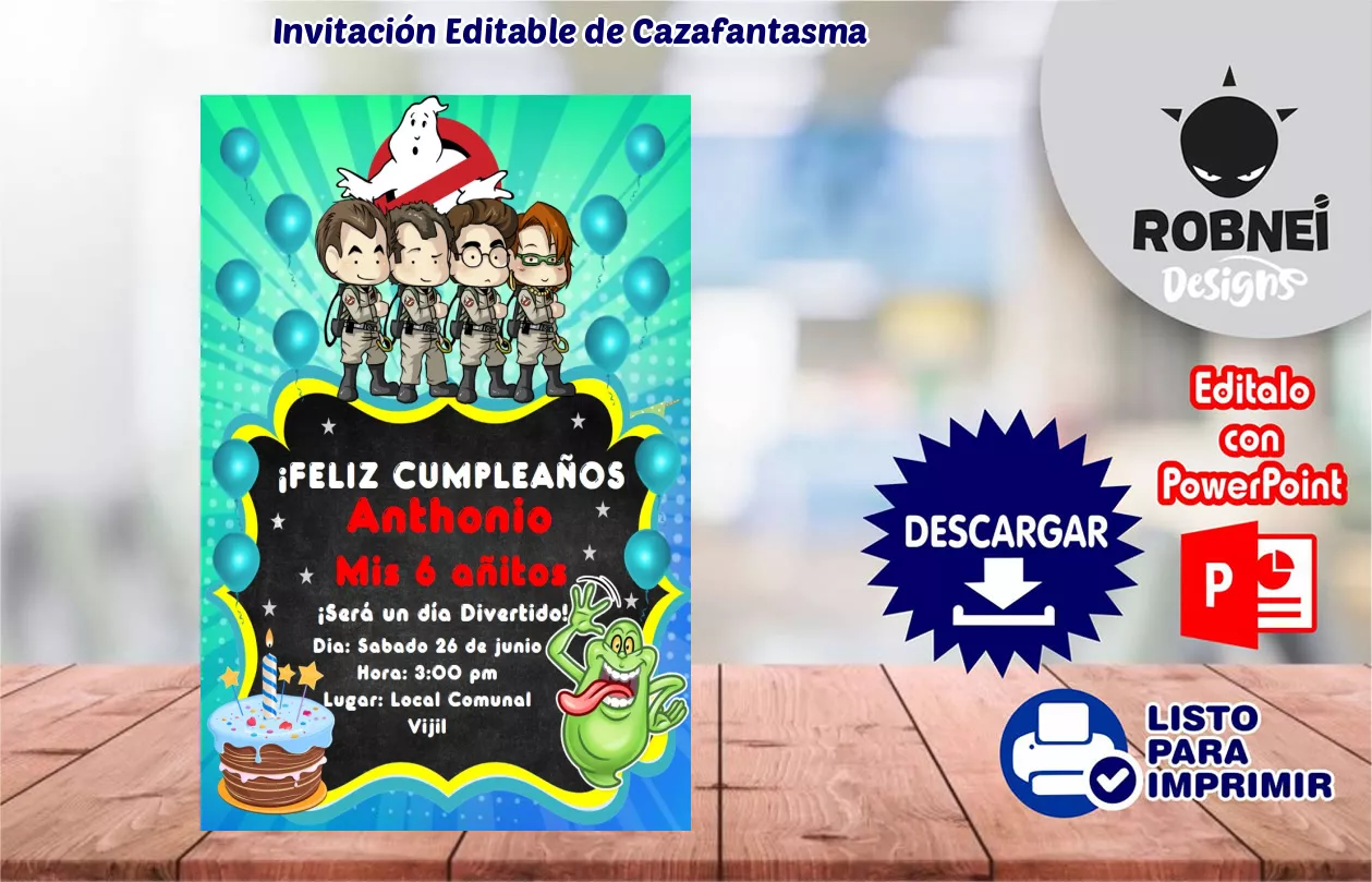 Invitacin de Cazafantasma