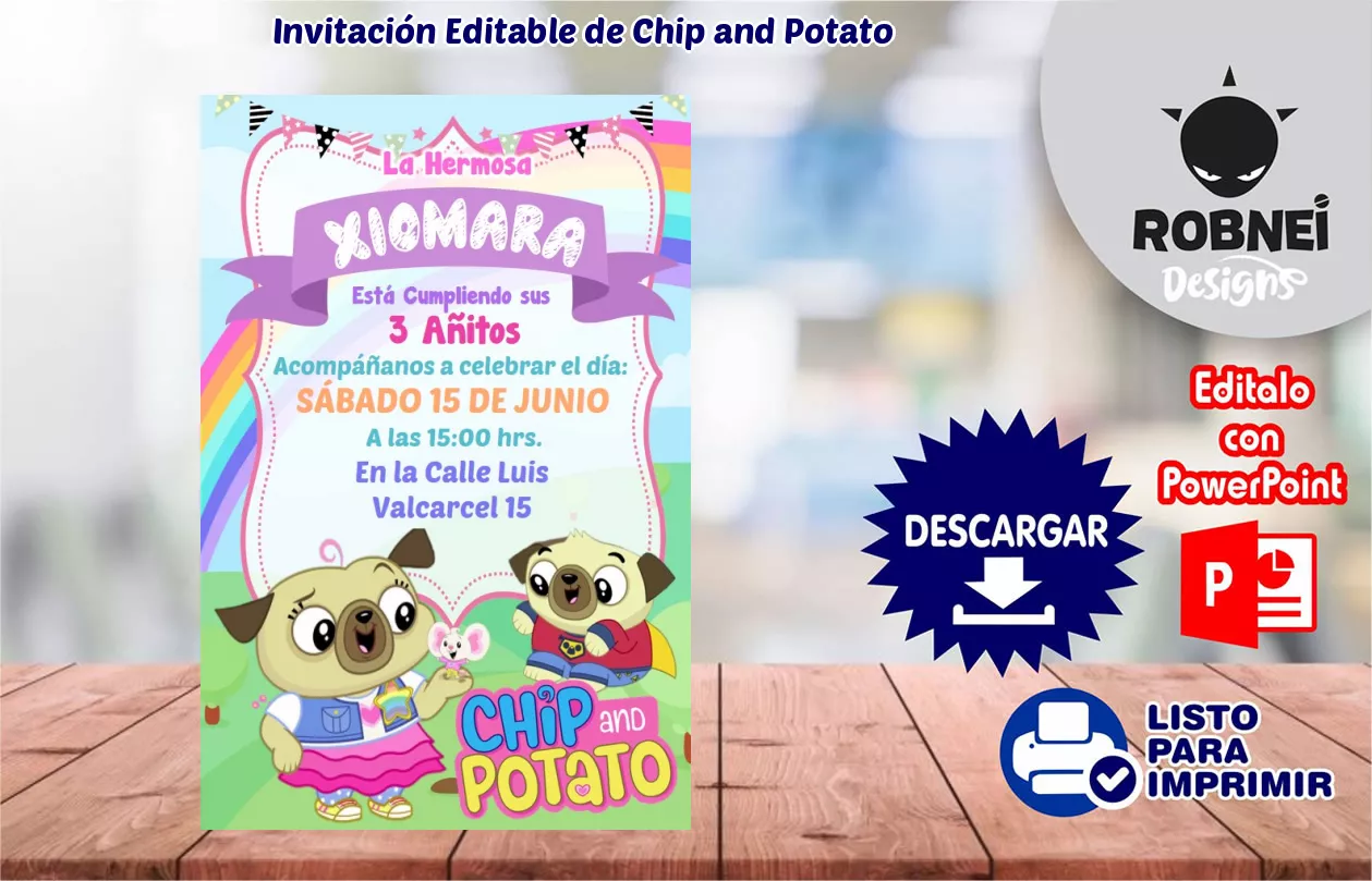 Invitacin de Chip and Potato