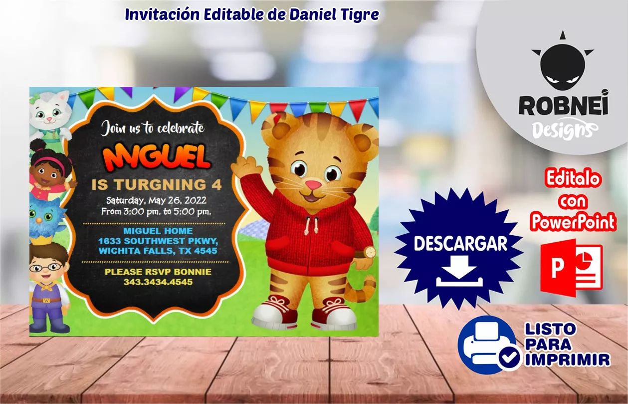 Invitacin de Daniel Tigre