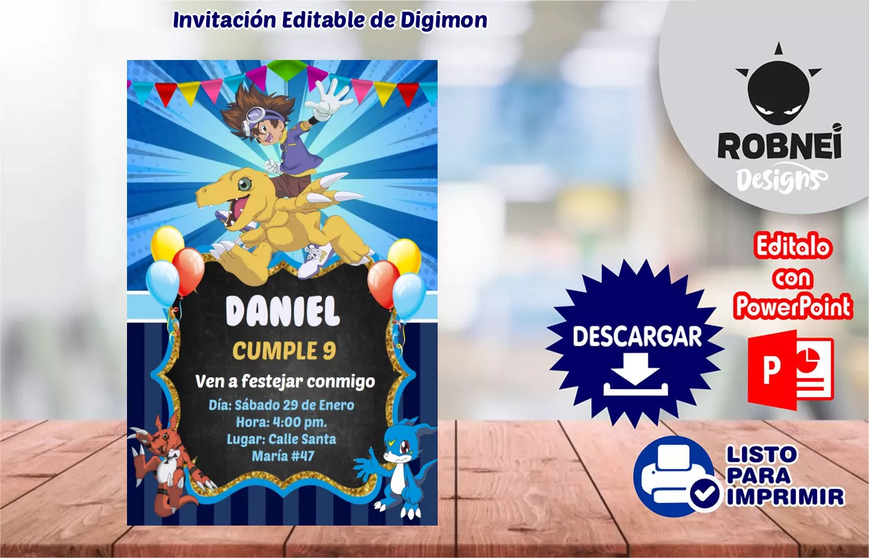 Invitacin de Digimon