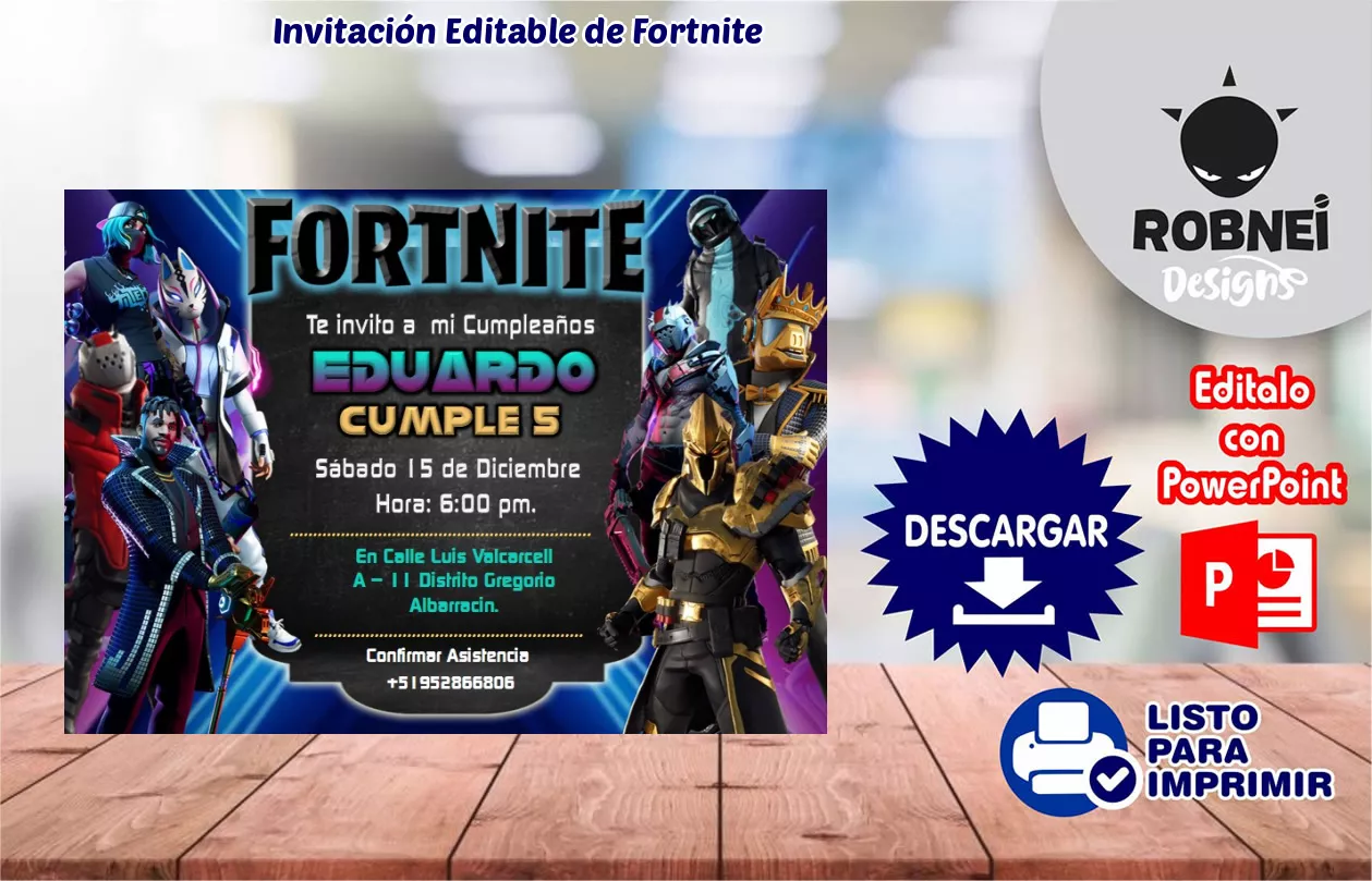 Invitacin de Fortnite