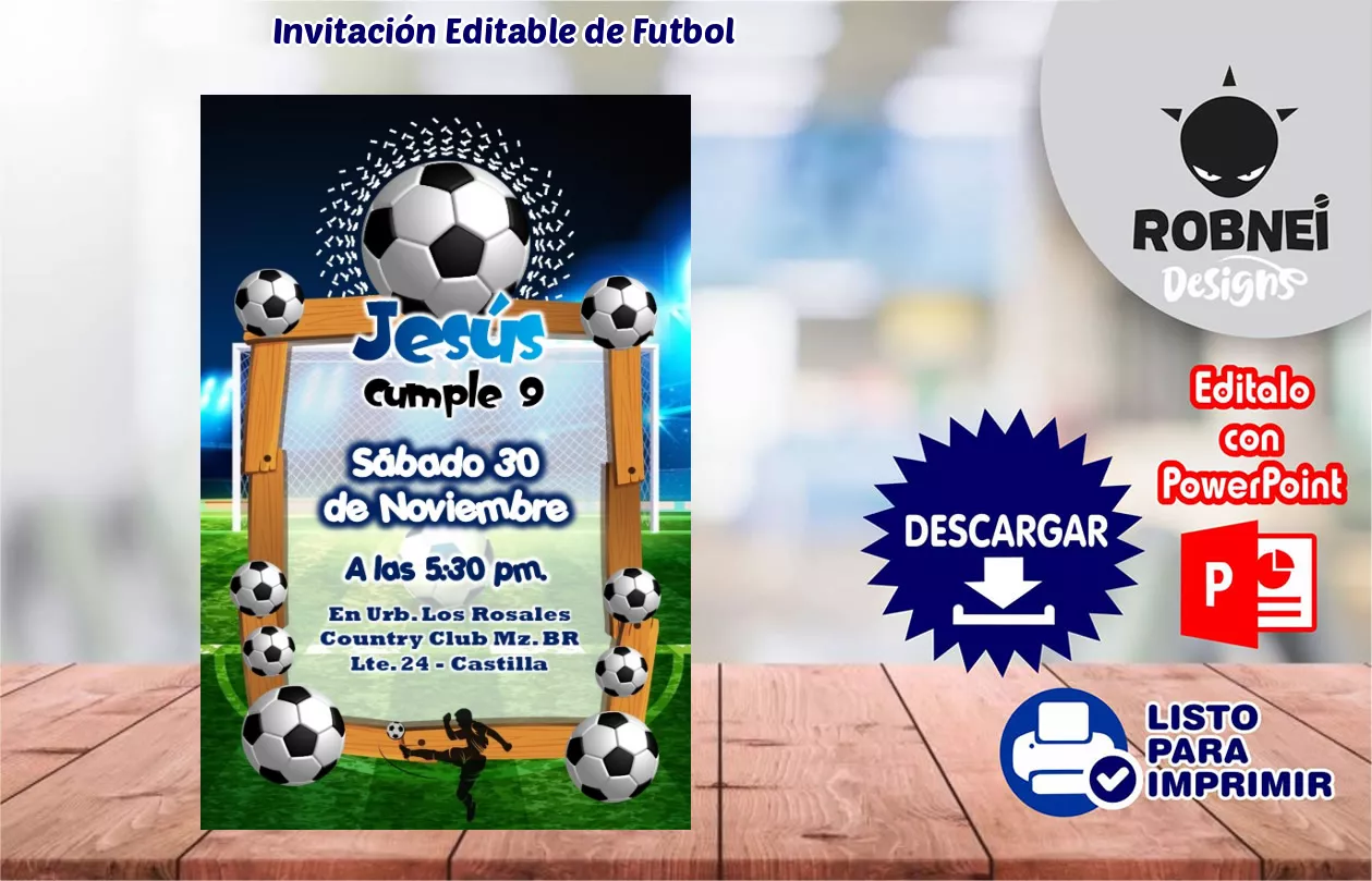 Invitacin de Futbol