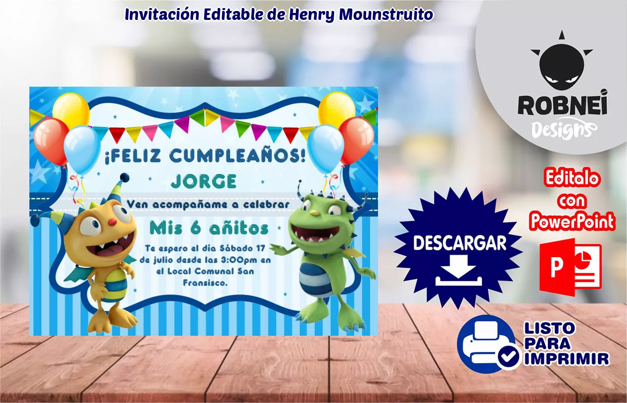 Invitacin de Henry Mounstruito