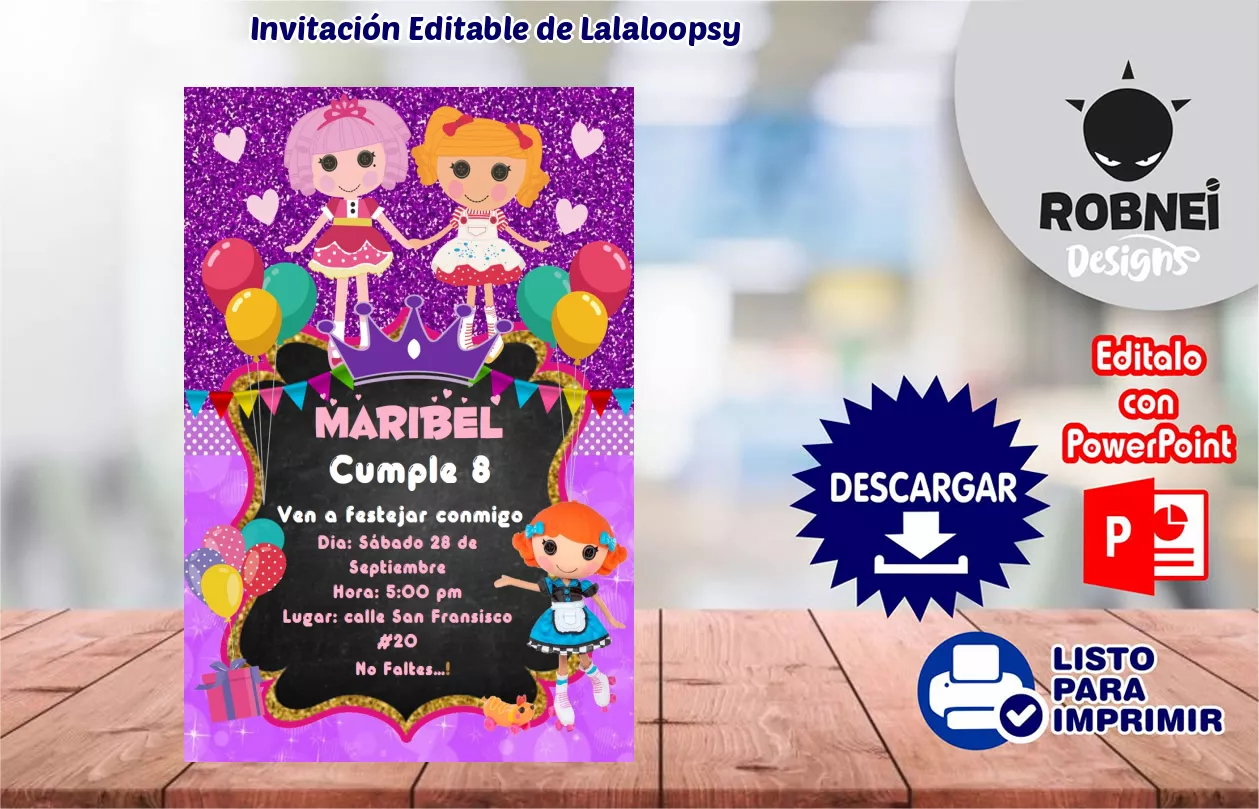 Invitacin de Lalaloopsy