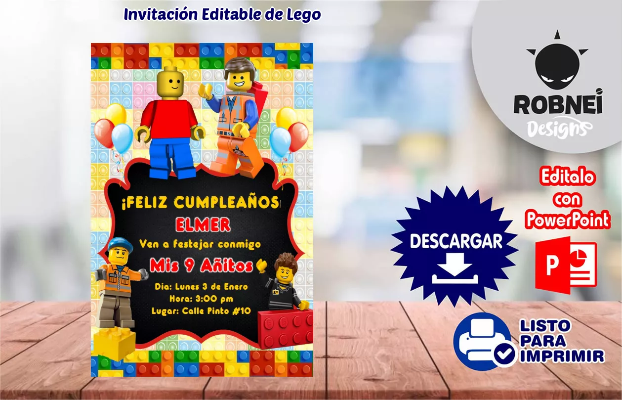 Invitacin de Lego