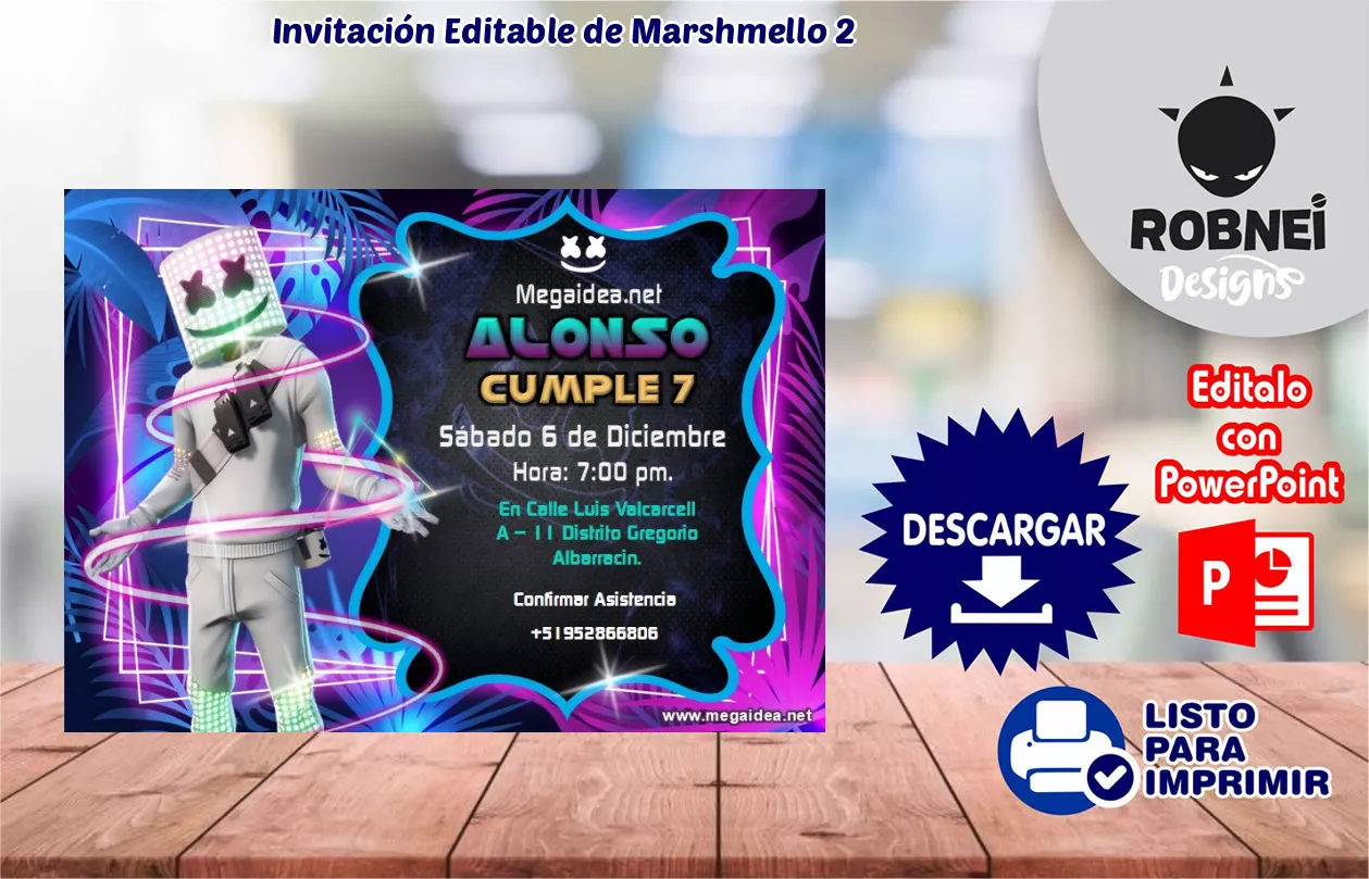 Invitacin de Marshmello 2