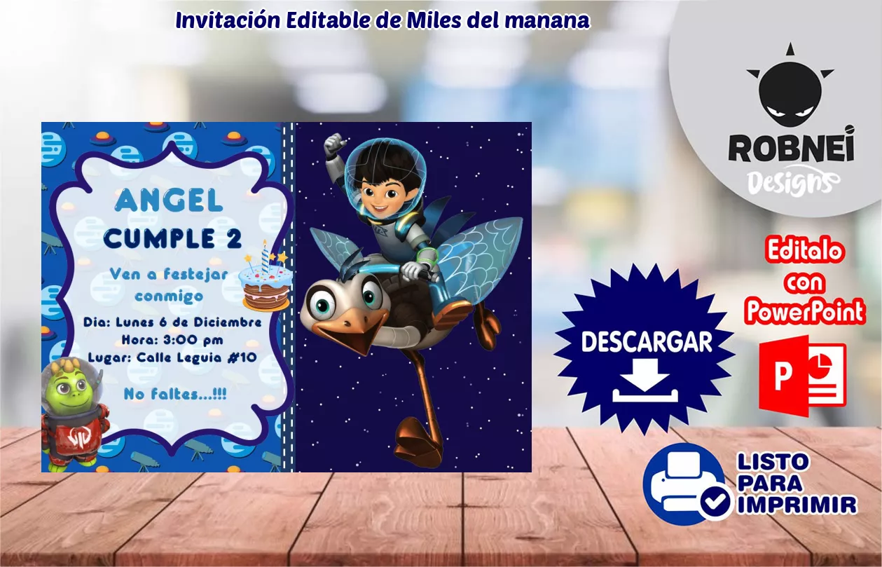 Invitacin de Miles del manana