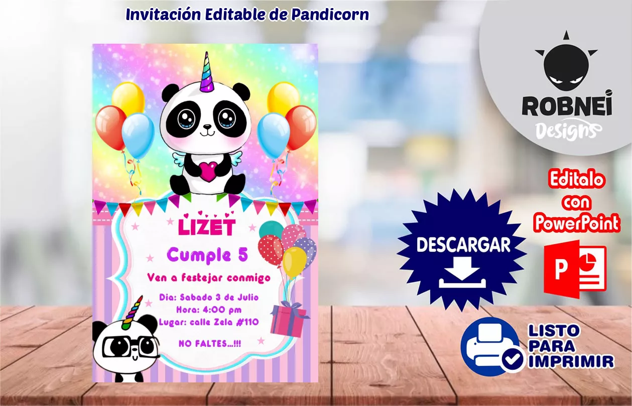 Invitacin de Pandicorn