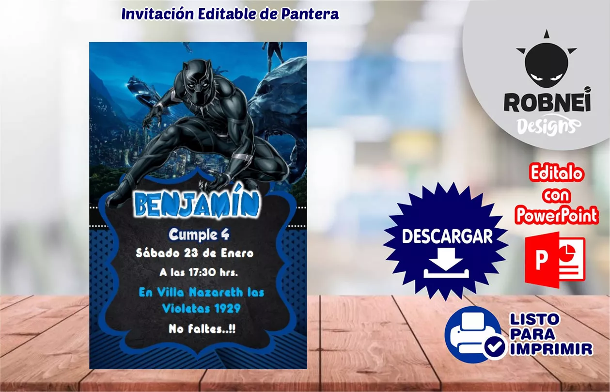 Invitacin de Pantera