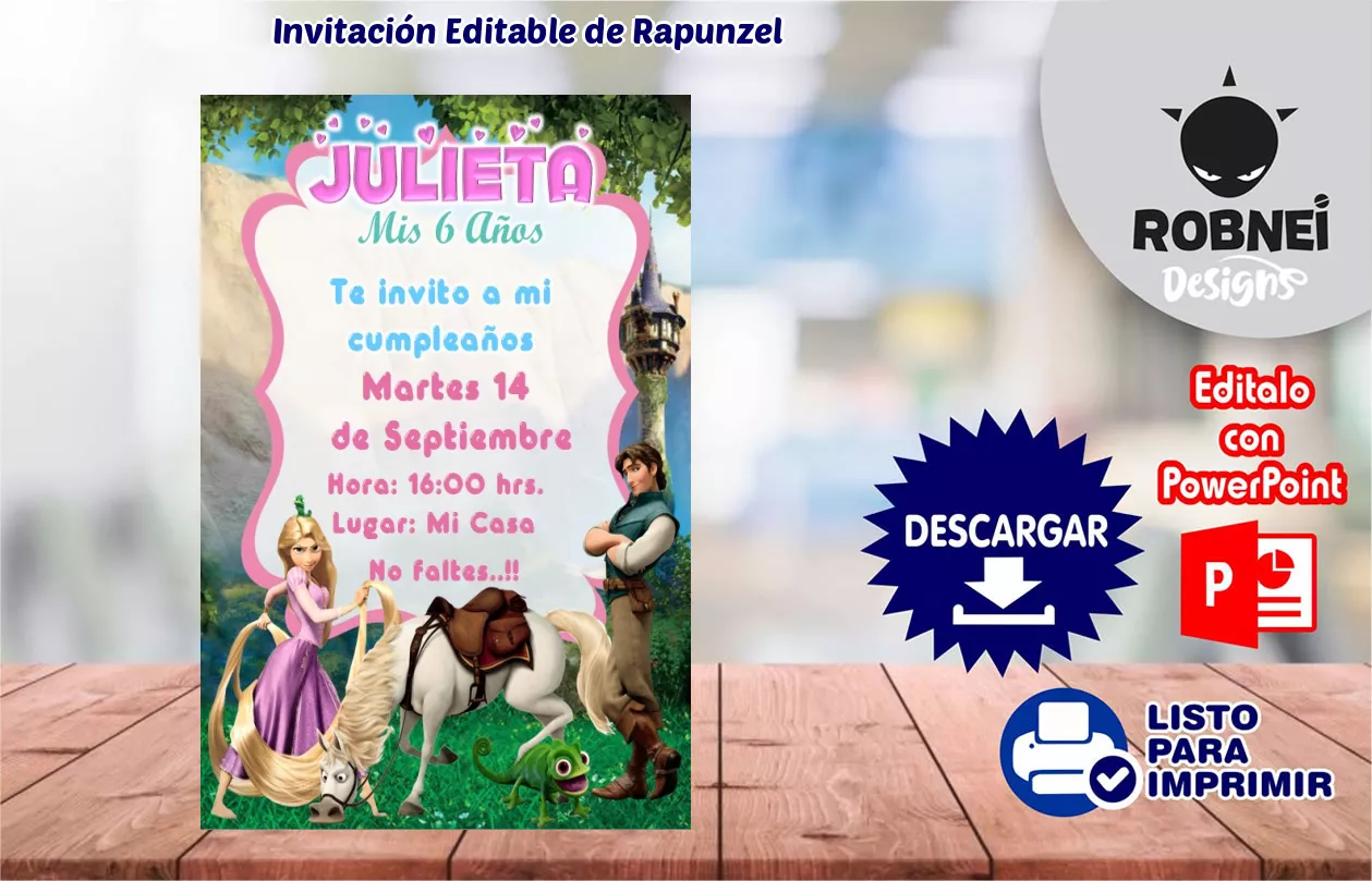 Invitacin de Rapunzel