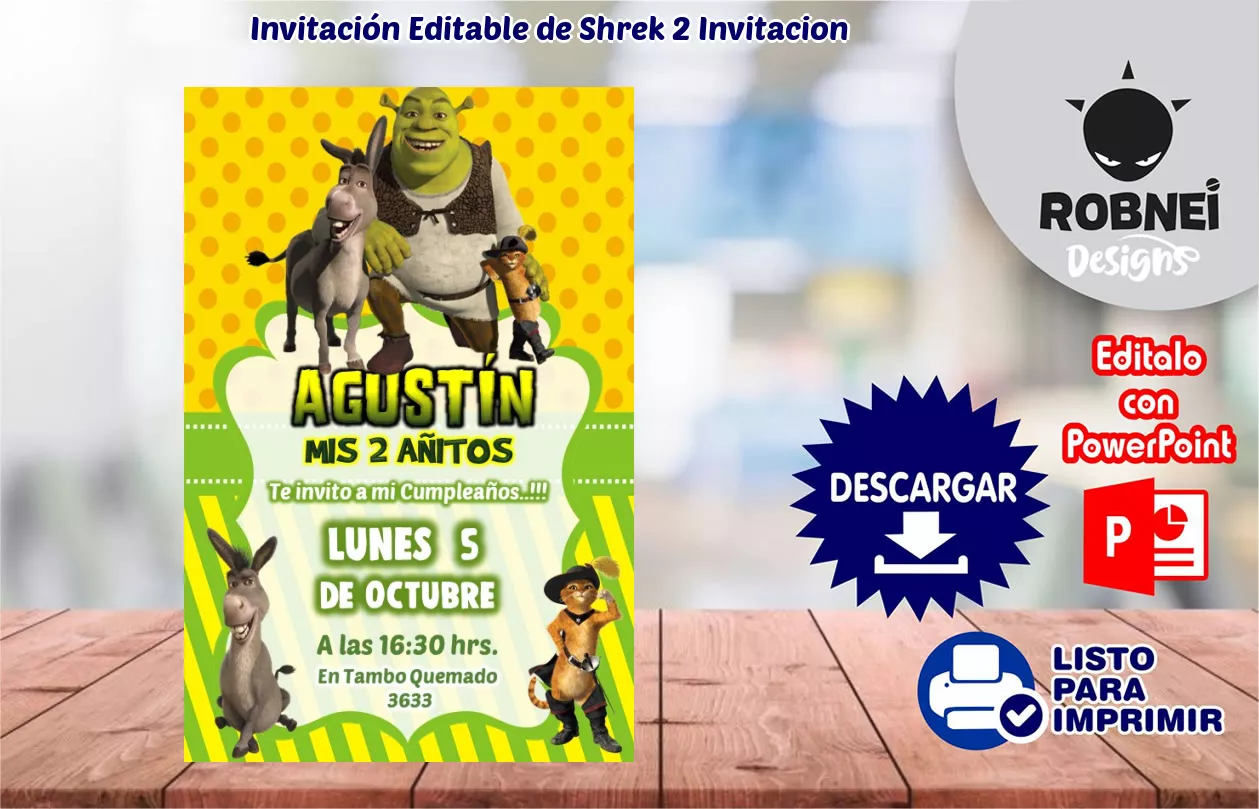 Shrek-2-Invitacion