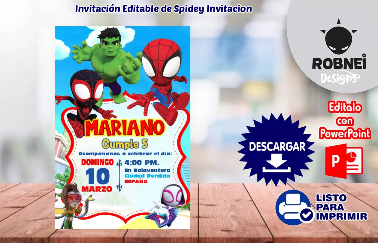 Spidey-Invitacion