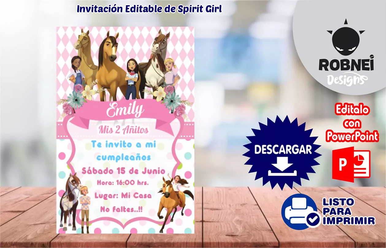 Invitacin de Spirit Girl