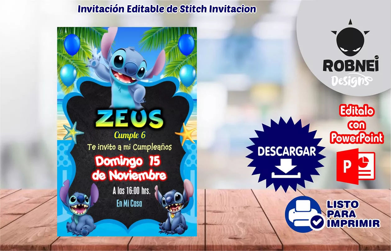 Stitch-Invitacion