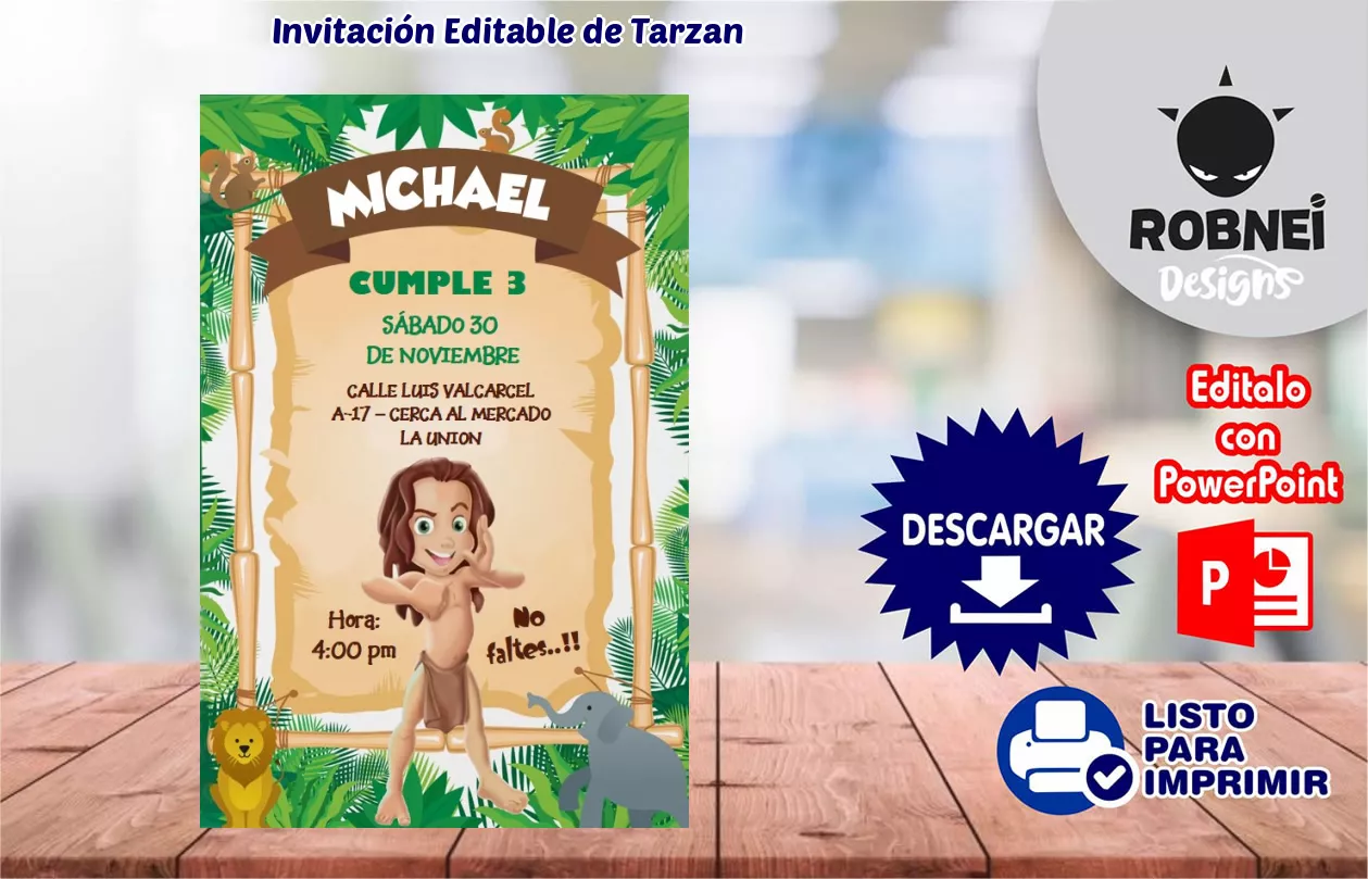 Invitacin de Tarzan