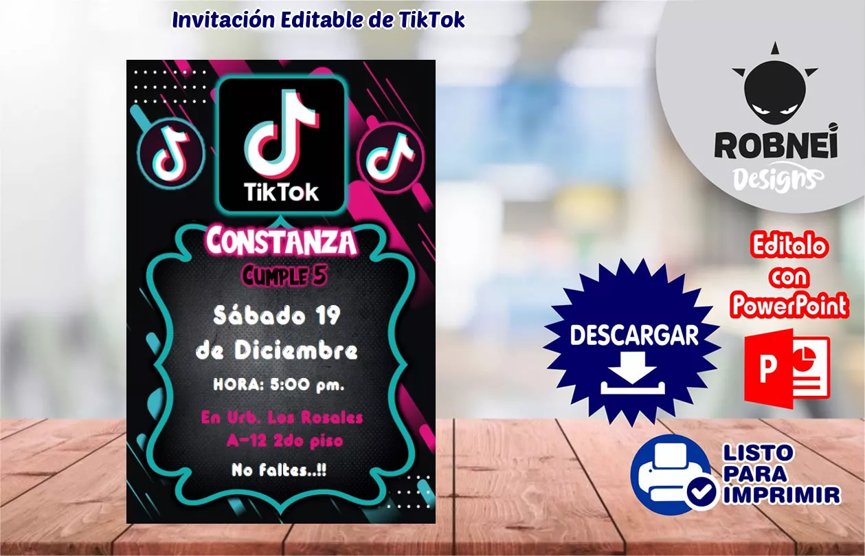 Invitacin de TikTok