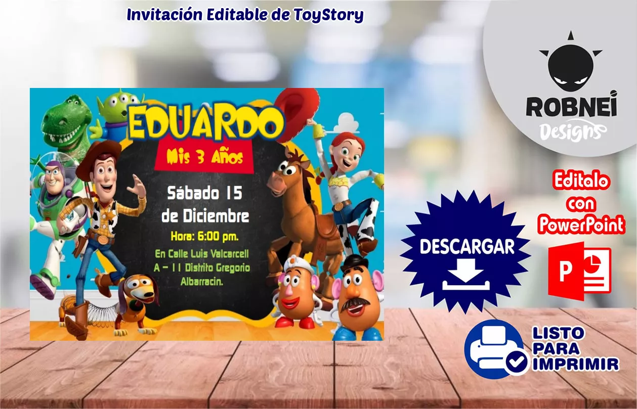 Invitacin de ToyStory