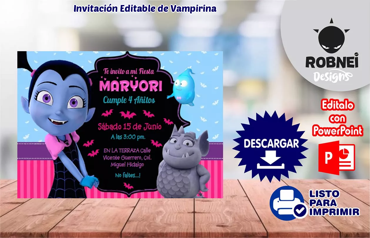 Invitacin de Vampirina