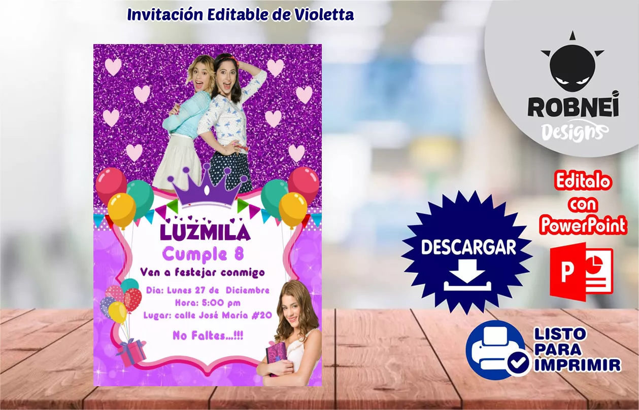 Invitacin de Violetta