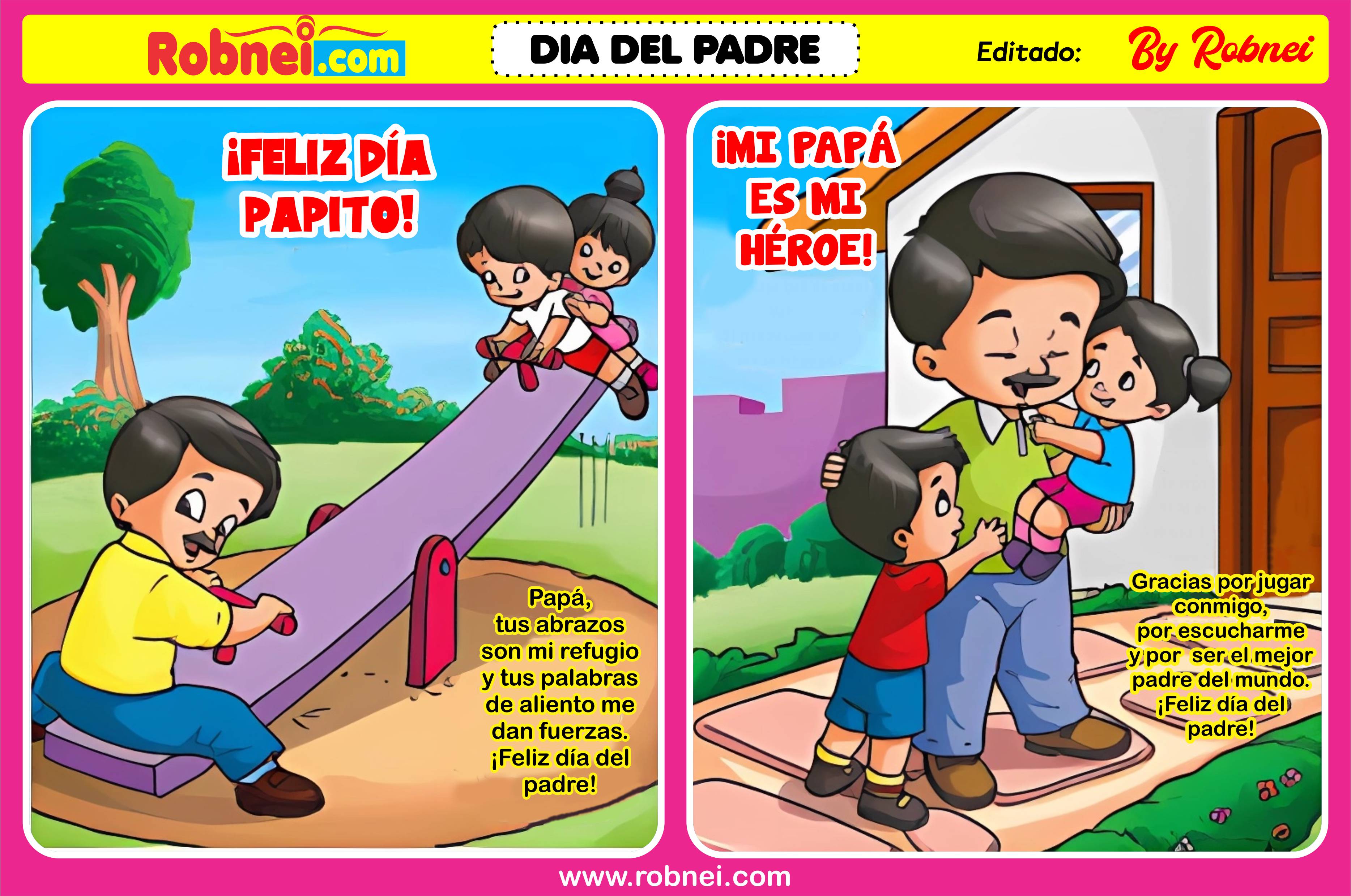 Descargar Lamina Escolar De Lamina Escolar Dia Del Padre Infantil Robnei