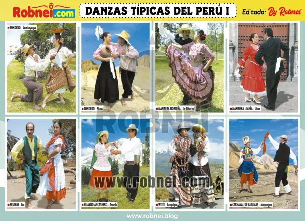 Lamina de DANZAS TIPICAS DEL PERU